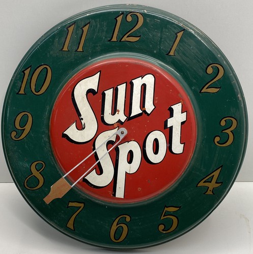 Vintage sun spot clock - 18”,