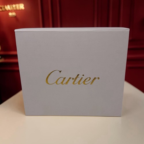 Cartier box empty white 5in - cartier,
