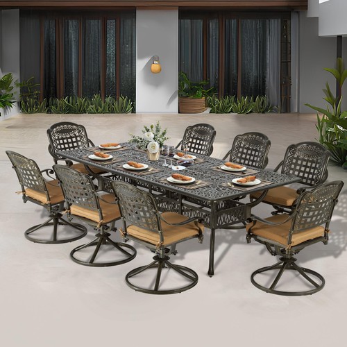 Piece patio dining set - dining, cast