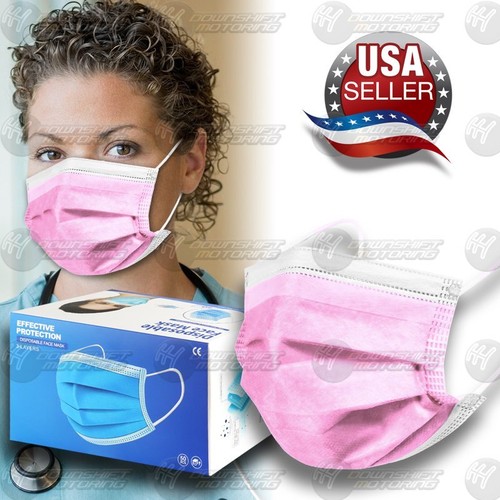 100pcs pink face mask non - mask,
