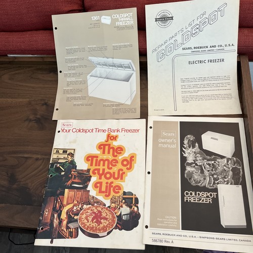 Vtg sears coldspot - sears, freezer