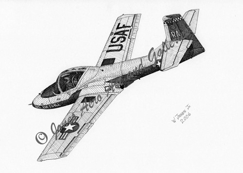 37b tweet pen and ink - t-37b,