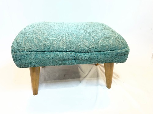 Vintage foot stool blue - vintage,