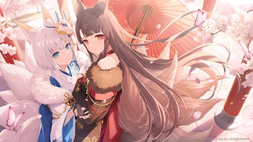 Anime girls fox girl - girls,