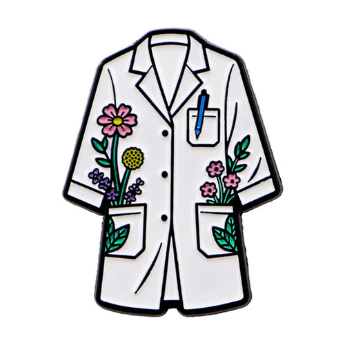 Doctor coat enamel - pin, nurse