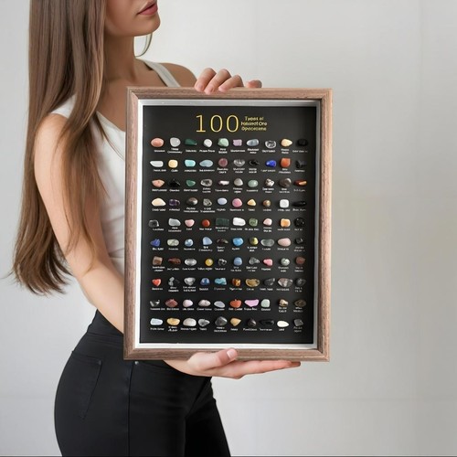 100 kinds mineral specimens - of,