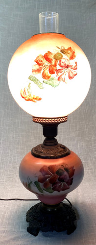 Antique hurricane lamp gone - antique,