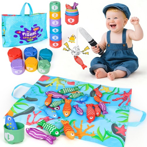 Montessori baby toys fishing - montessori, toys,