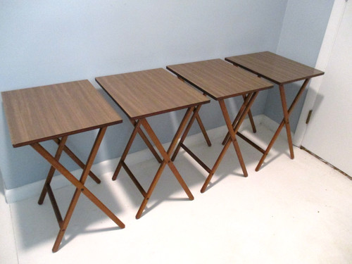 Mcm tray tables wooden - tv,