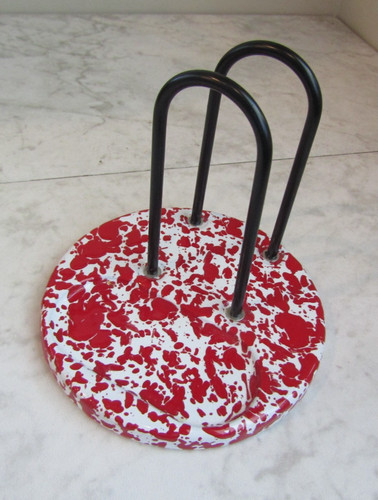 Vintage enamelware red - enamelware, &