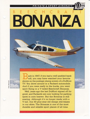 Beechcraft bonanza tail - beechcraft, v-tail