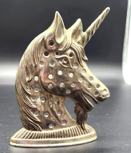 Vtg silver plated - silver‑plated, unicorn