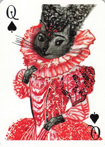 Queen spades cat regal - cat,