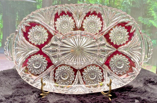 Vintage hofbauer clear ruby - hofbauer, &