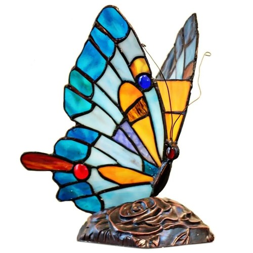 Lamp butterfly vintage glass - lamp,