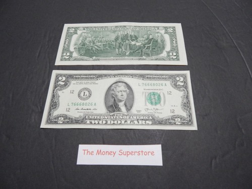 2 two dollar bill - two,