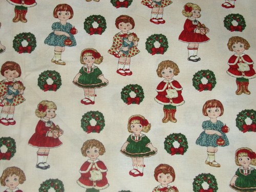 Paper dolls cotton fabric - dolls,