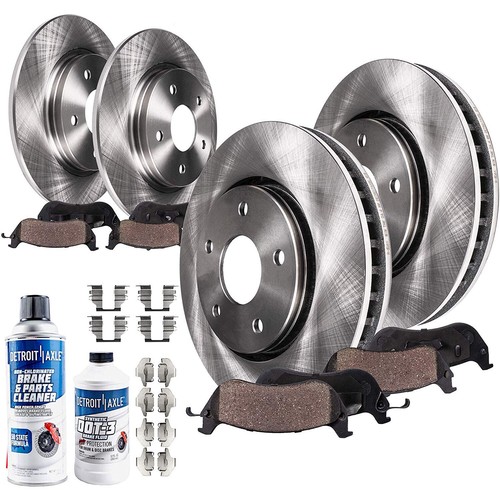 Front rear brake rotors - front, +