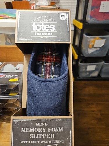 Totes toasties slippers navy - toasties,