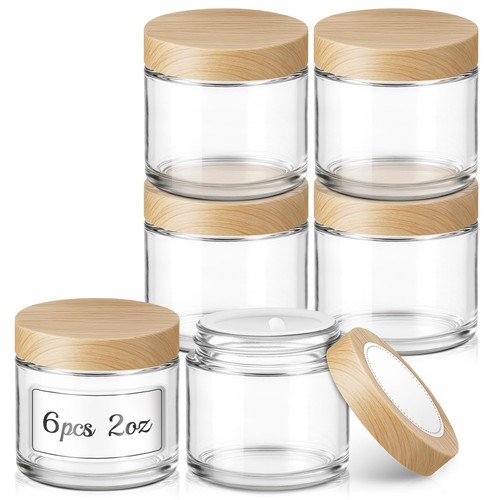 2oz small glass - jar, with