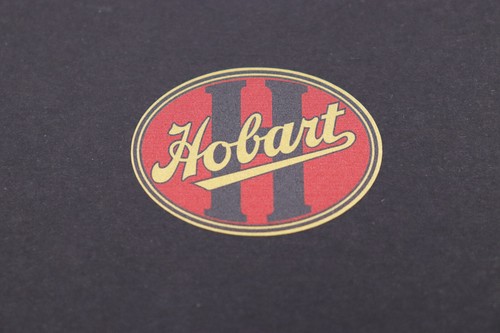 Hobart decal gold film - on,