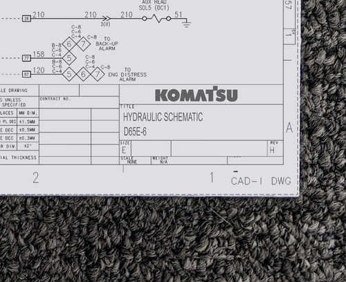 Komatsu bulldozer d65e - komatsu,