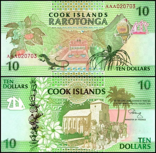 Cook islands dollars - islands, dollars,