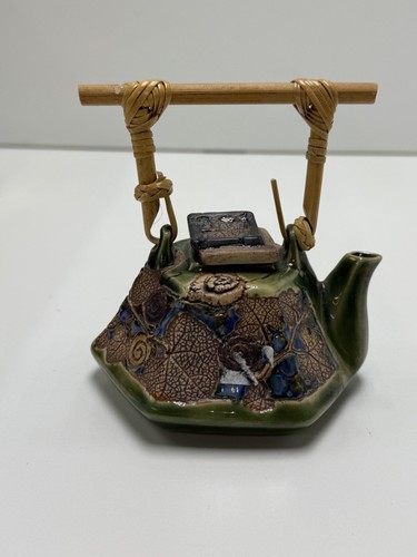 Small handmade teapot tenmoku - small,