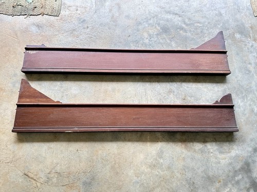 Pair antique solid - solid, walnut