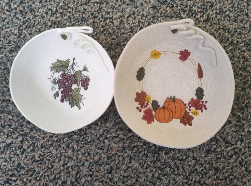 Fall harvest rope bowl - fall,