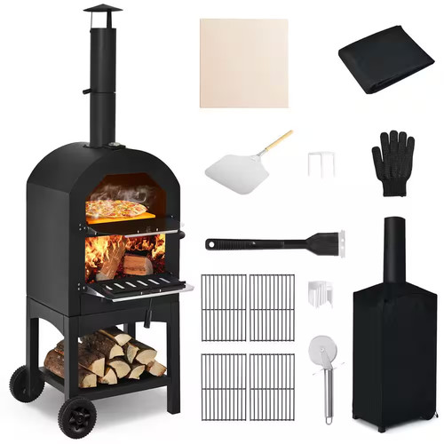 Outdoor wood fire - pizza, oven