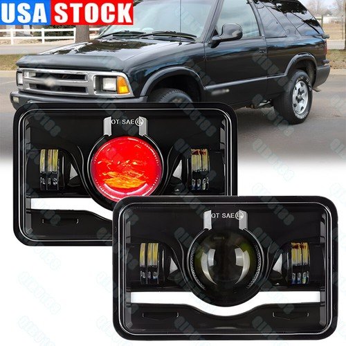 Black 4x6 led headlights - led,