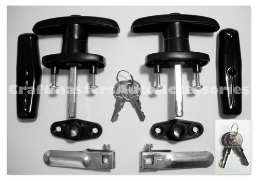 Truck cap lockable handles - truck, t-handles