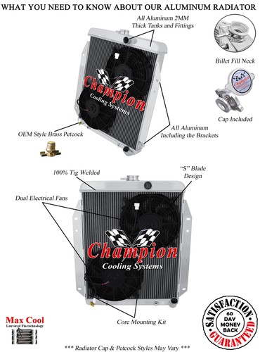 Champion row radiator - champion,