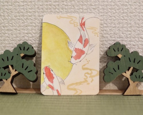 Aceo original watercolor ink - &,