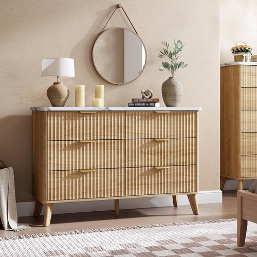 Tall fluted dresser for - 31.5",