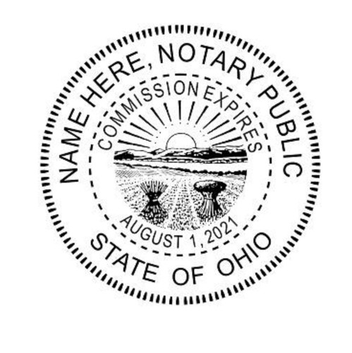 Custom notary round self - custom,