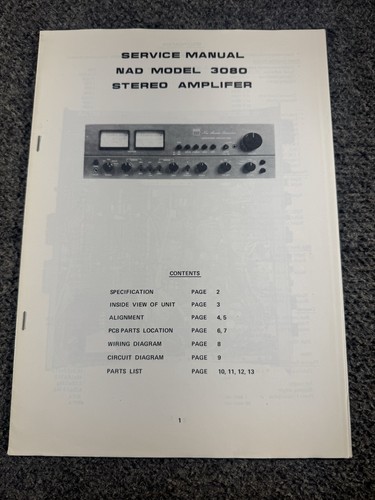 Nad 3080 stereo amplifier - stereo,