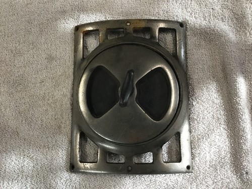 Round oak parlor stove damper - oak,