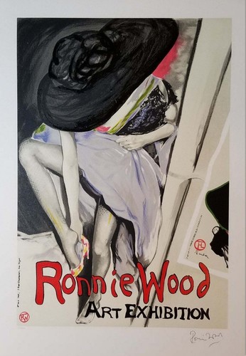 Ronnie wood lithograph jo - wood, ,