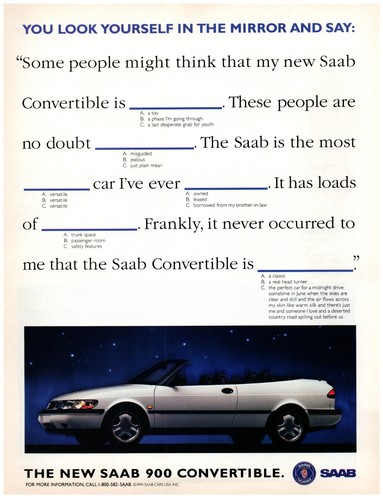 1994 print saab - saab, 900