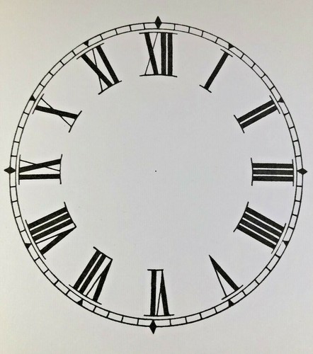 Inch paper clock dial - 5,
