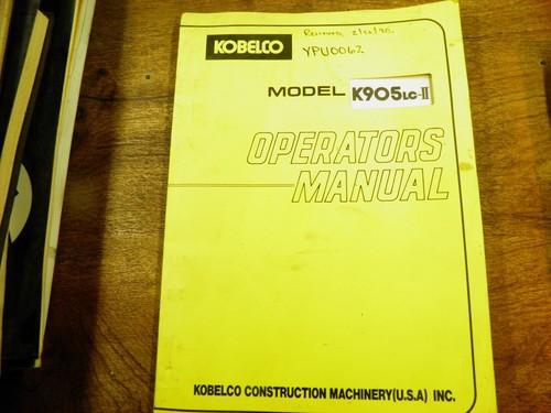 Kobelco k905lc excavator - k905lc-ii,