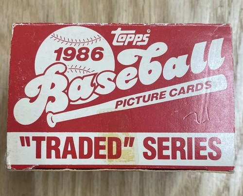 1986 topps baseball - traded, set