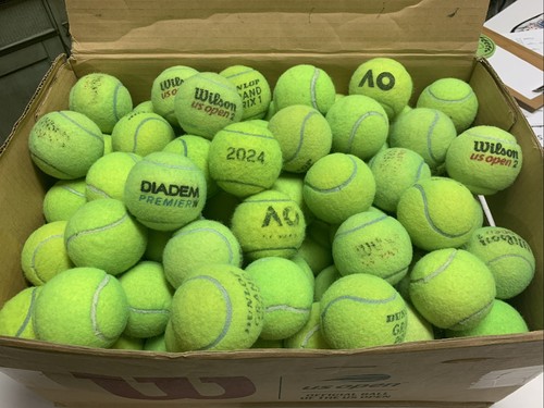 100 used tennis - balls,, free