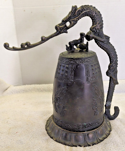 Antique bronze japanese dragon - antique,