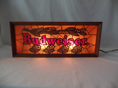 Vintage budweiser faux stained - faux,
