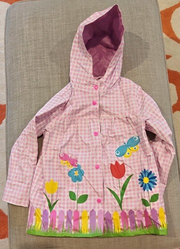 Raindrops girls raincoat - raindrops, size