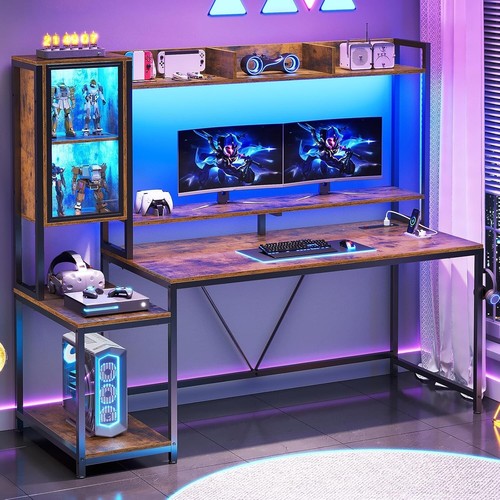 Computer desk with storage - with,