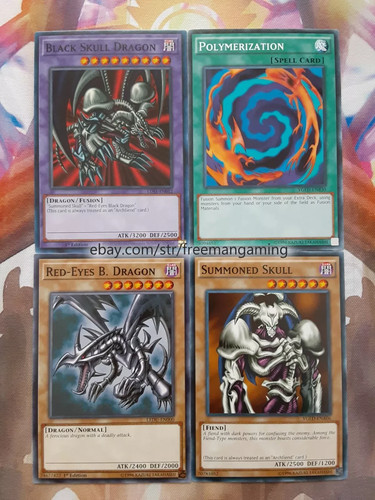 Yugioh set black skull - black,